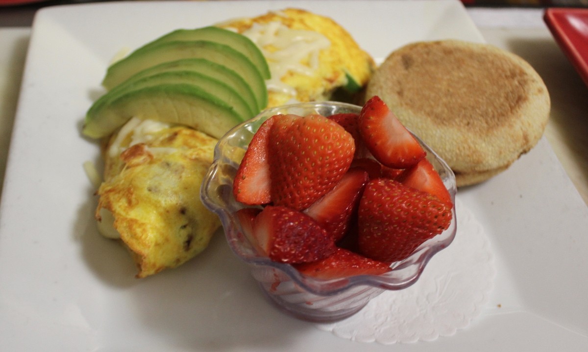Crab and Avocado Omelet