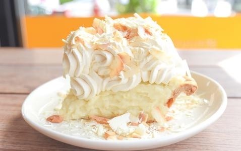 Triple Coconut Cream Pie slice