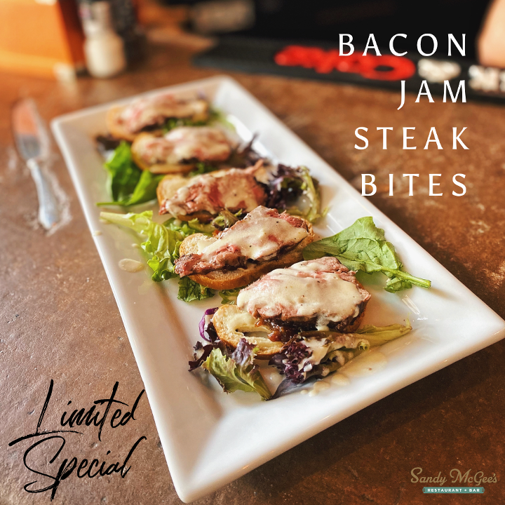 Bacon Jam Steak Bites
