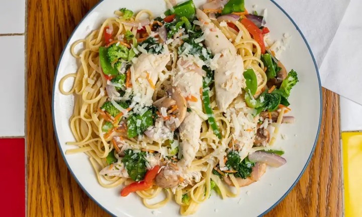 Primavera Linguine with Chicken