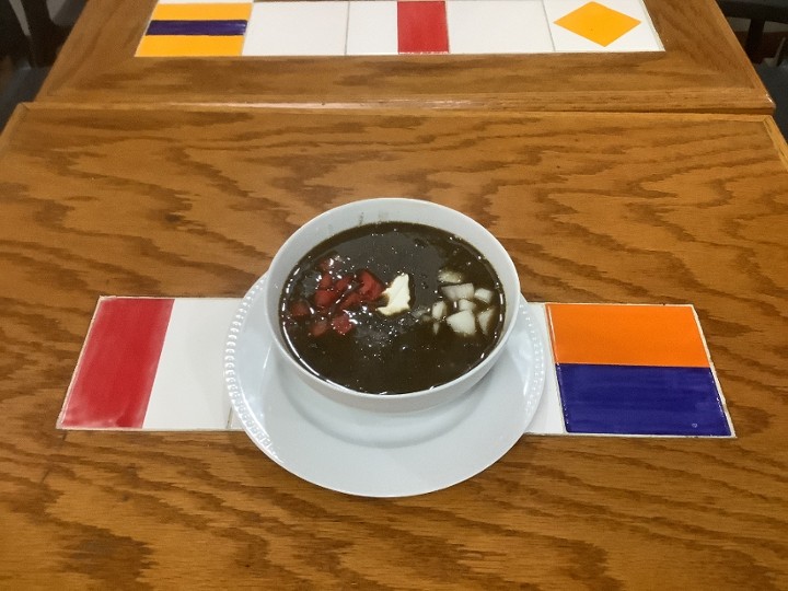 Black Bean Soup (non-vegetarian)