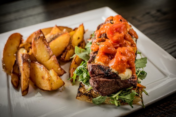 Smoked Blue Steak Focaccia