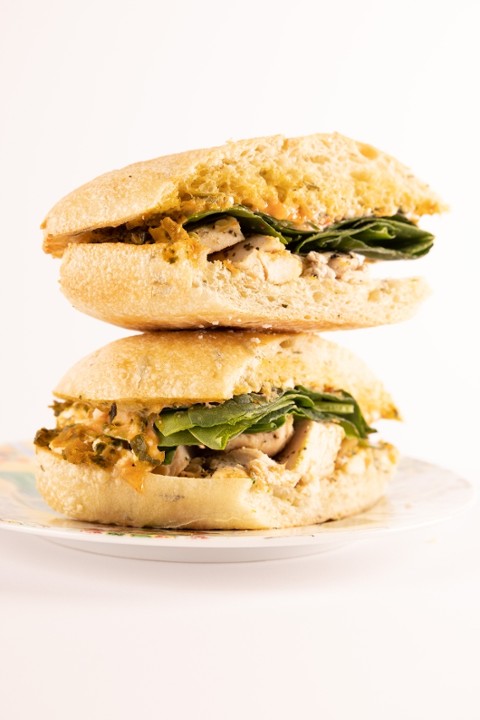 Chicken, Pesto & Goat Cheese