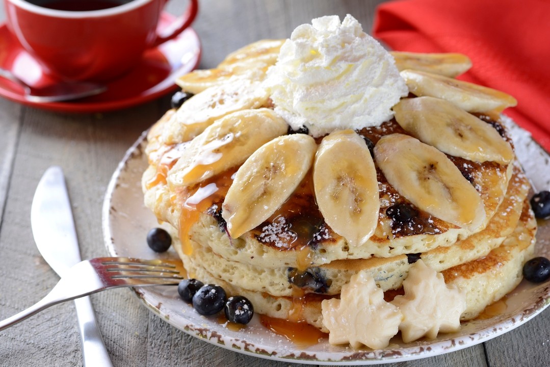 Banana Blueberry Pancakes