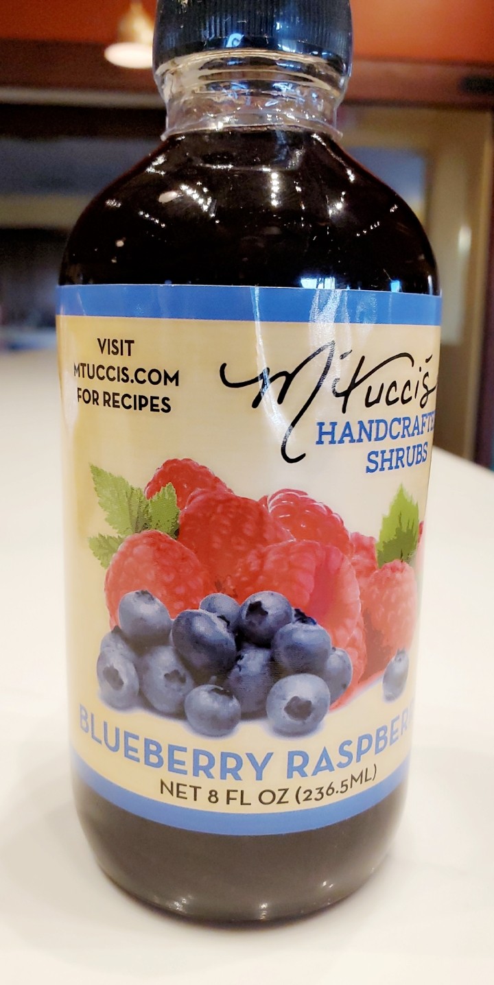 8oz Blueberry Raspberry Shrub Bottle