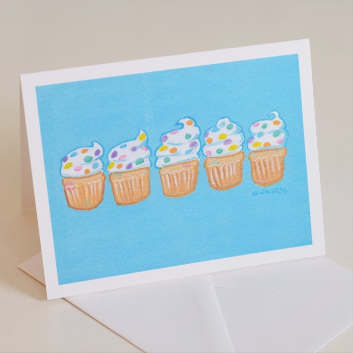 Confetti Cupcakes Card
