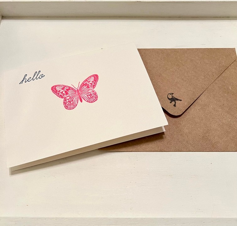 Hello Butterfly card