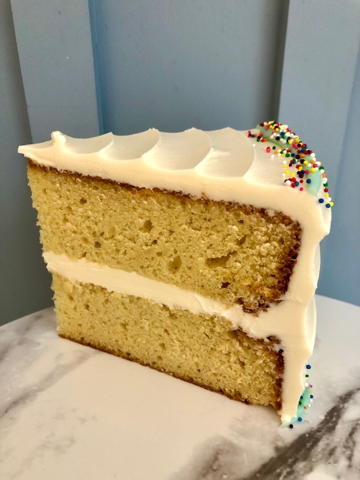 Birthday Slice - Yellow Cake Slice with Vanilla Buttercream