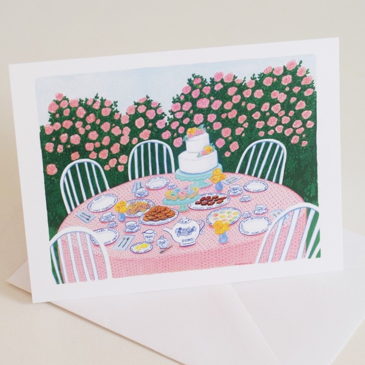 Garden Tea Party Card