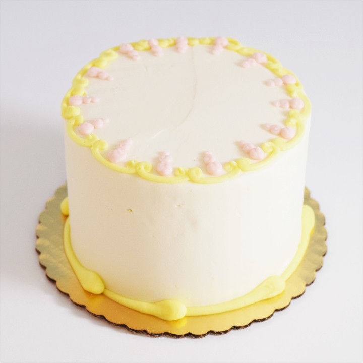 6" 3 Layer Yellow / Vanilla House Cake