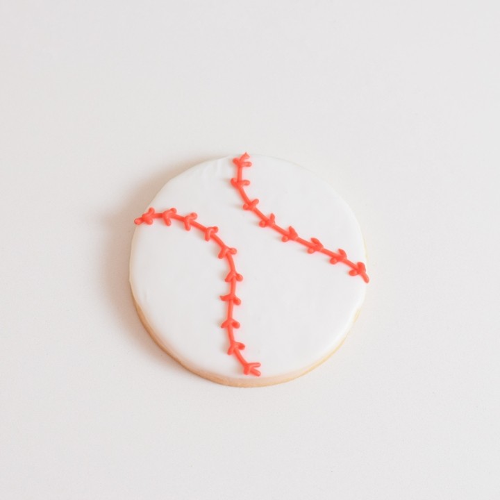 Baseball Cut Out Cookie