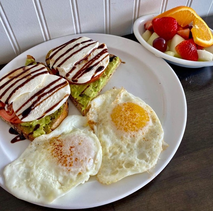 Tomato Mozzarella Avocado Toast