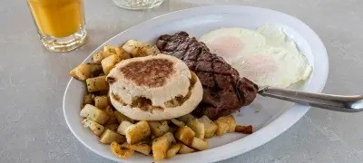 NY Strip Steak and Eggs