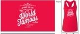 (W) LRG World Famous Tank Red