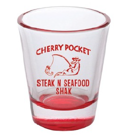Cherry Pocket Red Shot Glass
