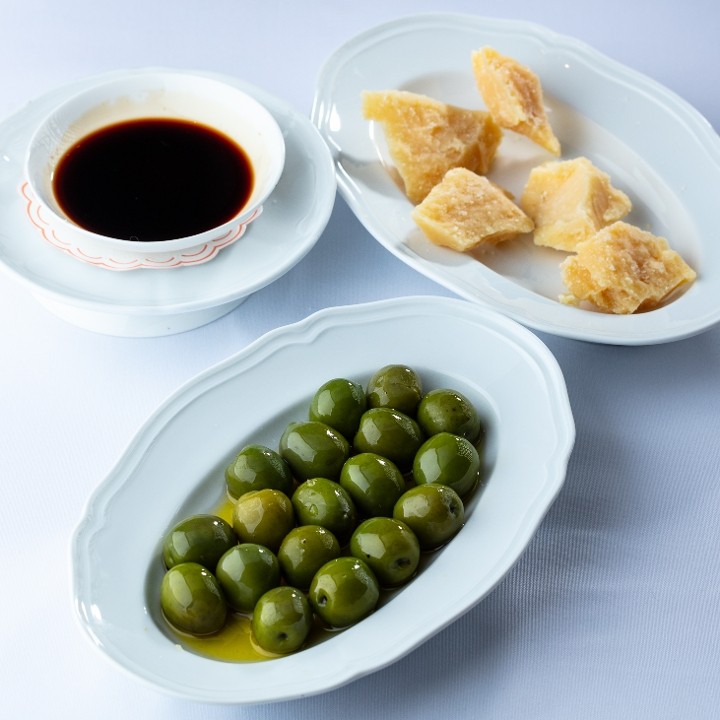 Olives, Oil and Parmigiano