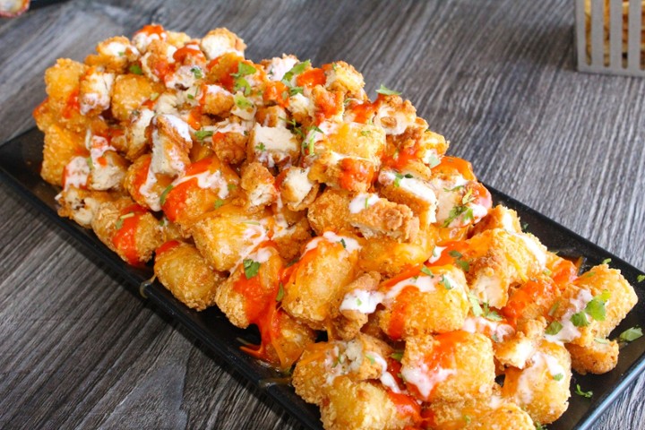 Buffalo Chicken Loaded Tots