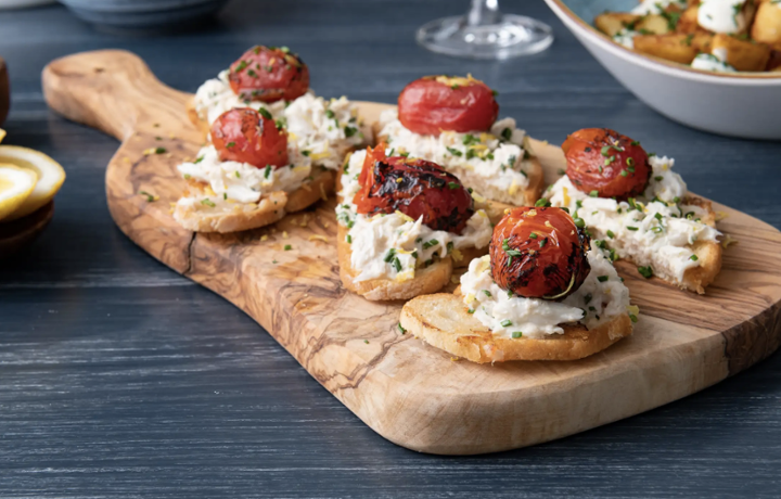 Crab + Shrimp Bruschetta