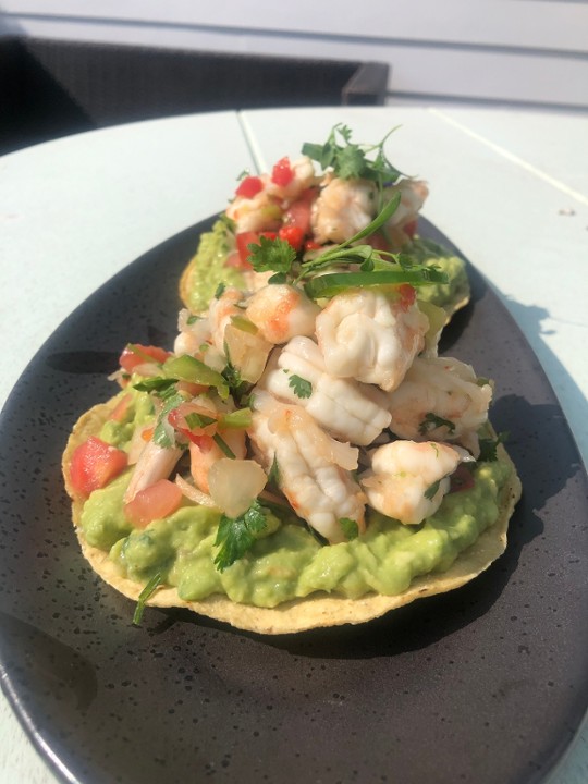 SHRIMP CEVICHE TOSTADAS