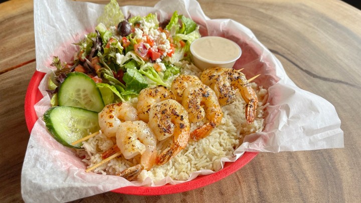 SHRIMP SKEWERS PLATTER