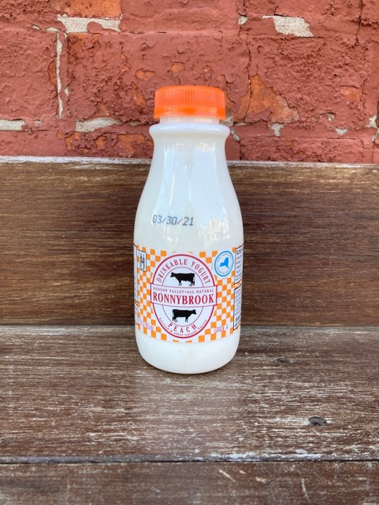 12 oz Peach Ronnybrook Drinkable Yogurt