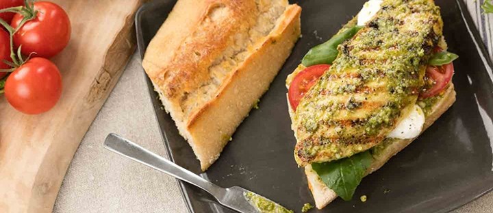 Chicken Caprese Pesto Panini