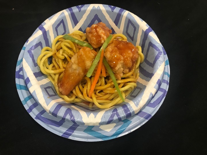 Chicken Nugget Lo Mein