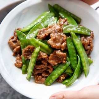 Steamed Beef w/ Snow Peas