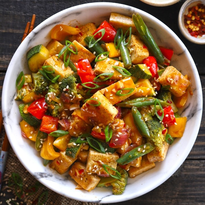 Sauteed Mixed Vegetables & Tofu