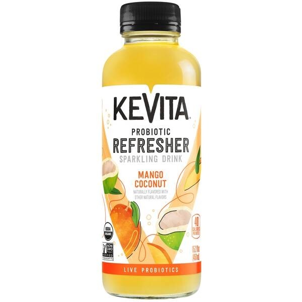 KeVita Sparkling Probiotic Mango Coconut -15.2oz Bottle