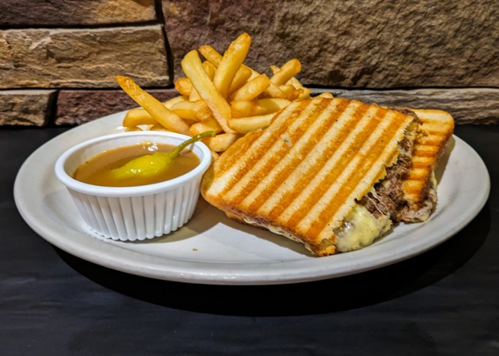 Mississippi Pot Roast Grilled Cheese Panini