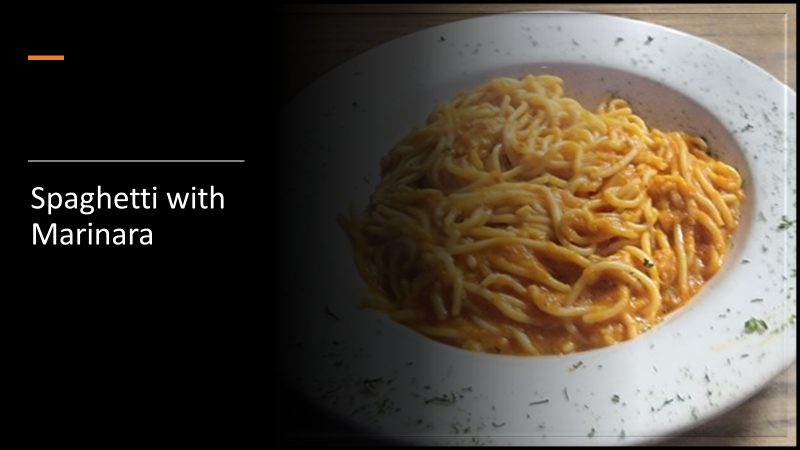 Spaghetti w/ Marinara