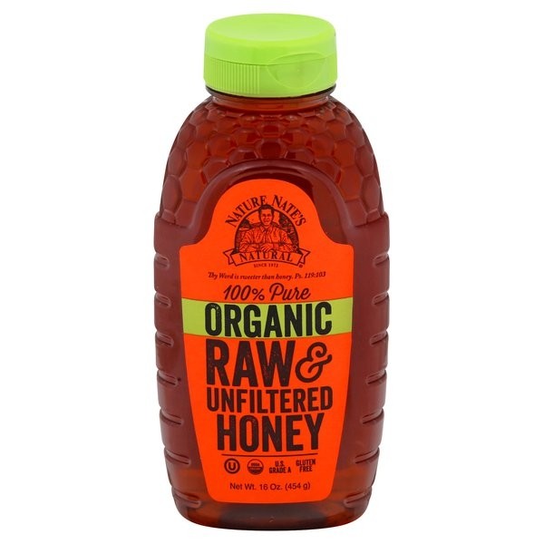Nate's Nature Organic unfiltered Honey - 1lb