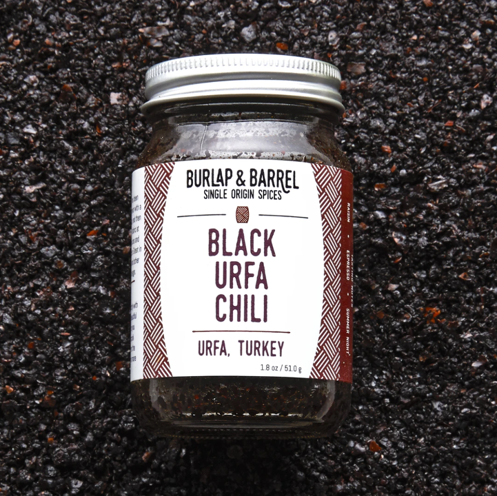 Burlap & Barrel Black Urfa Chile 1.8oz Jar