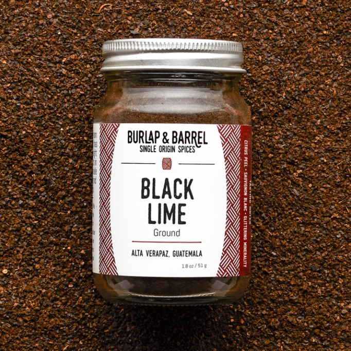 Burlap & Barrel King Ground Black Lime 1.8oz jar
