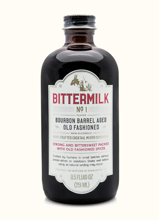 Bittermilk No1 Bourbon Barrel Aged Old Fashioned Cocktail Mixer