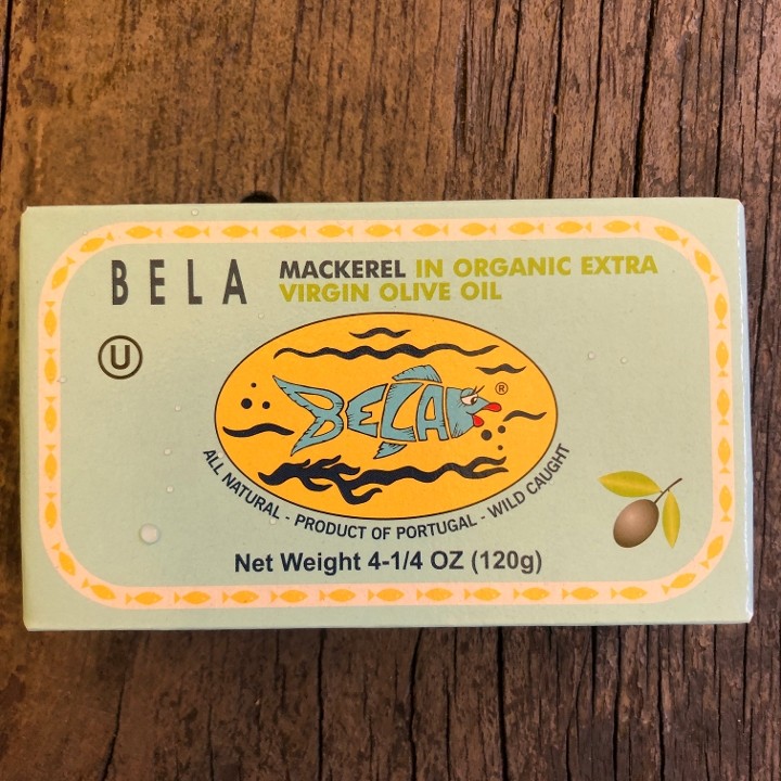 Bela Mackerel in Organic EVO 4.25oz