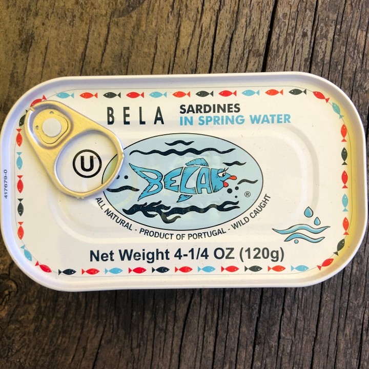 Bela Sardines in Spring Water 4.25oz