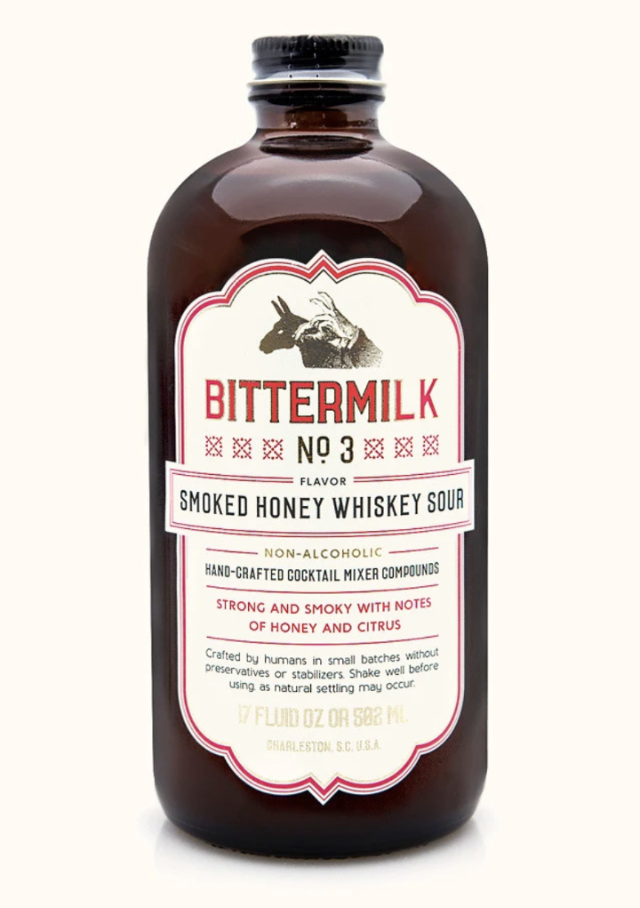 Bittermilk No3 Smoked Honey Whiskey Sour Cocktail Mixer