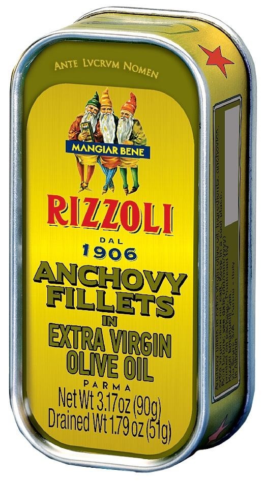 Rizzoli Anchovy Fillets in EVOO 90g/3.17oz