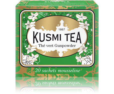Kusmi Gunpowder Green Tea - 20 muslin tea bags