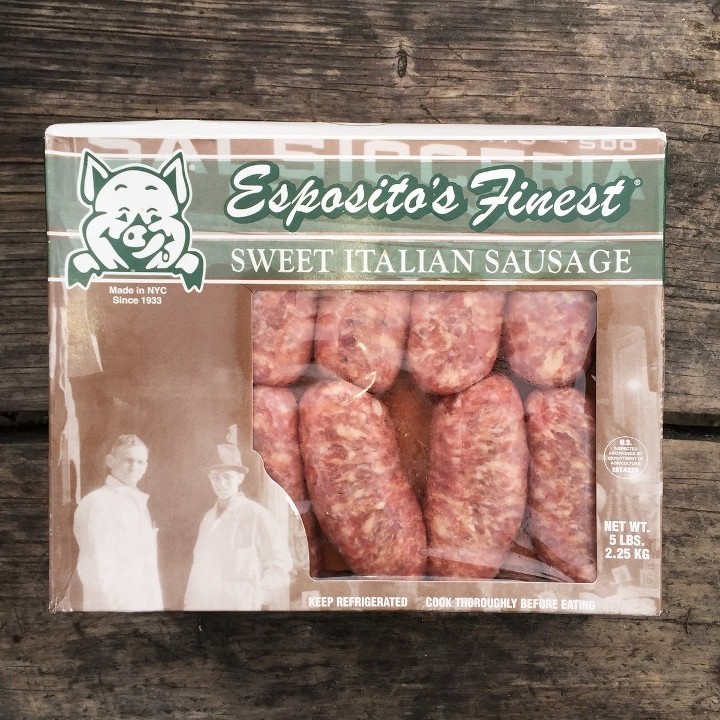 Esposito Hot Italian Sausage 5lb/24 Sausages (Frozen)