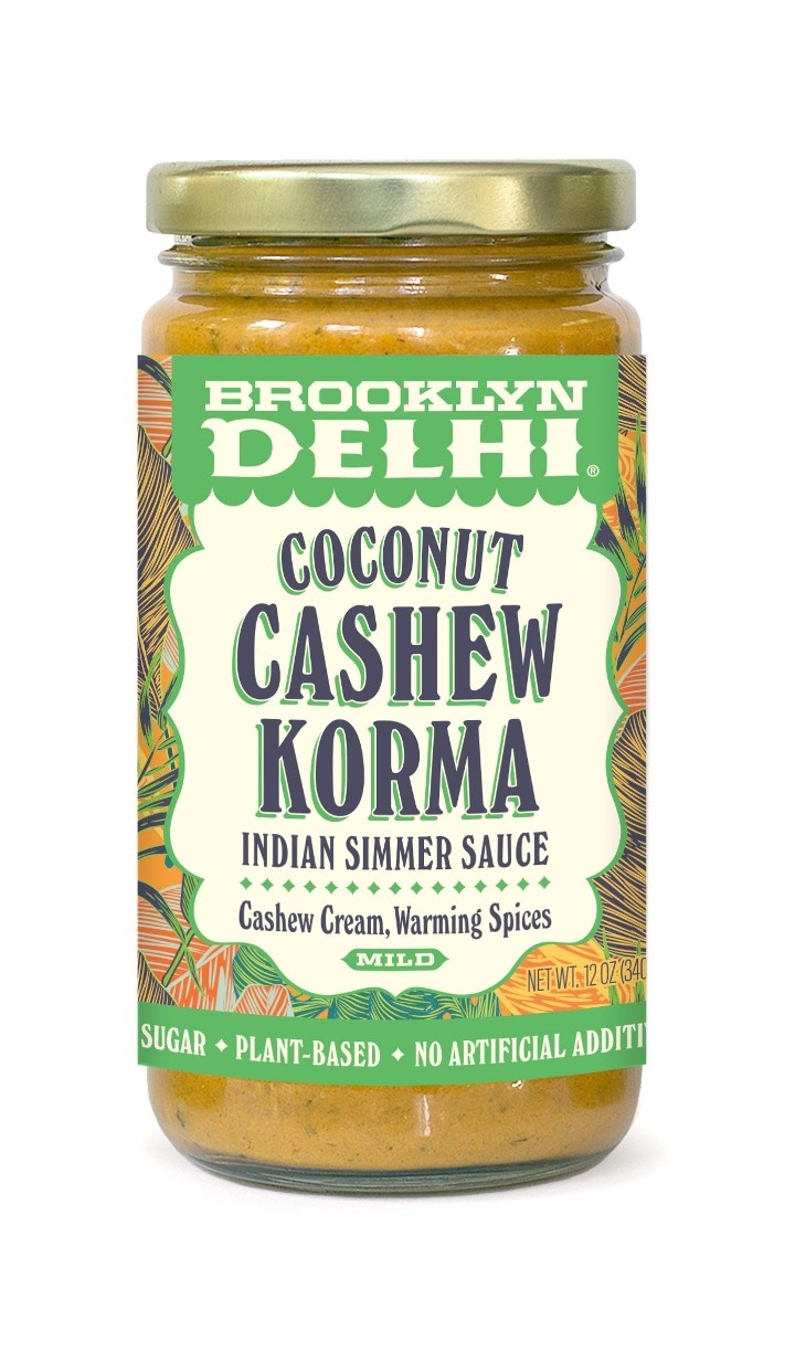 Brooklyn Delhi Coconut Cashew Korma Simmer Sauce 12oz