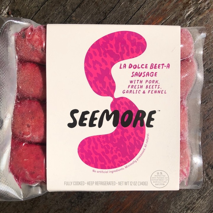 Seemore Meats - La Dolce Beet-a Sausages