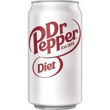 Can of Diet Dr Pepper