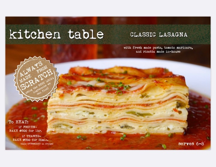 Classic Lasagna (6-8ppl)