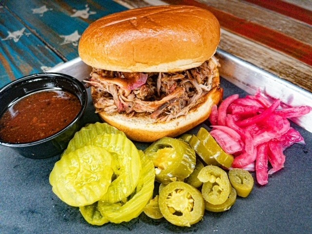 Pulled Pork Sandwich.