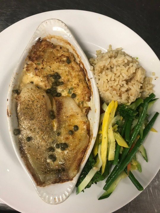 Tilapia Stuffed with Crab Meat