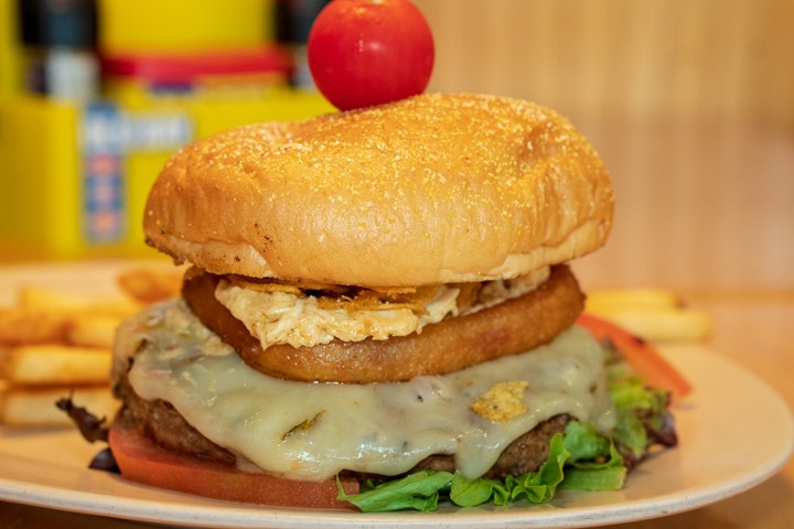 Crunchy Crab Dip Burger