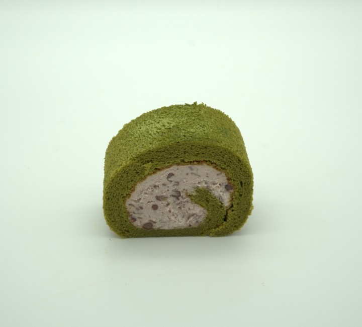 Matcha Red Bean Roll Cake